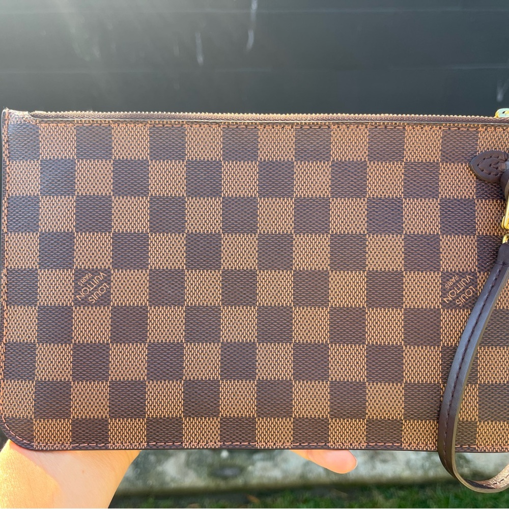 Louis Vuitton Red and Brown Interior Pouch
